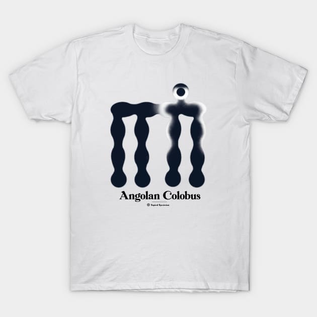 Bold monkey print "Angolan Colobus" T-Shirt by RockPaperScissors